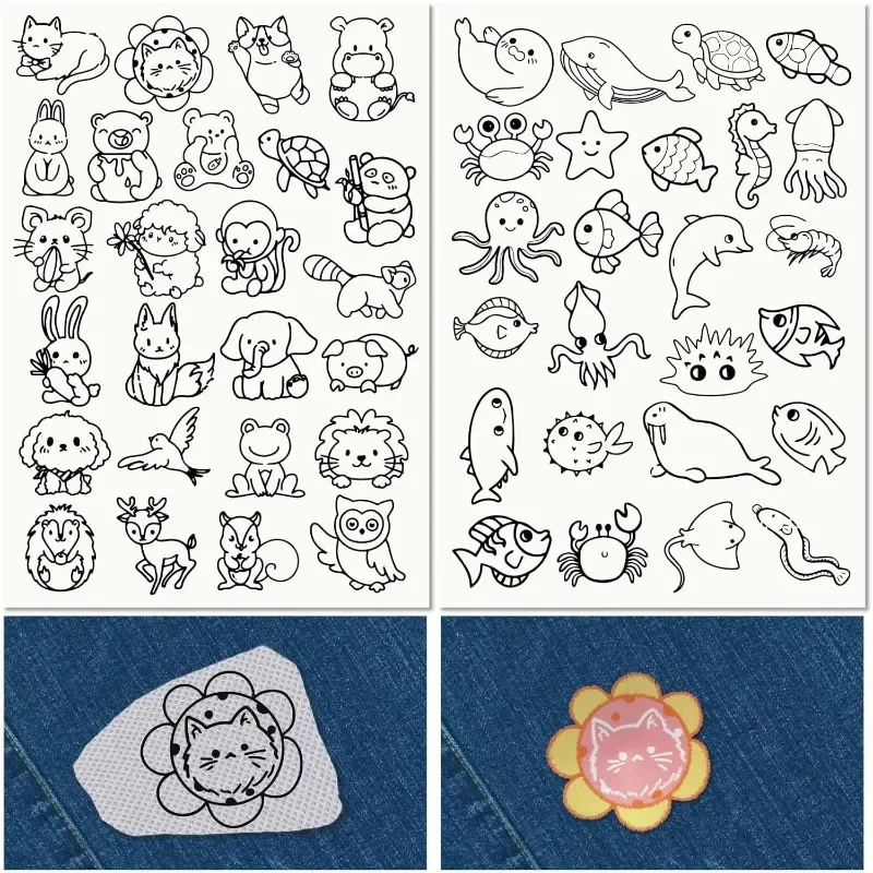 Embroidery Meaning - 50 pçs animais do mar padrões
