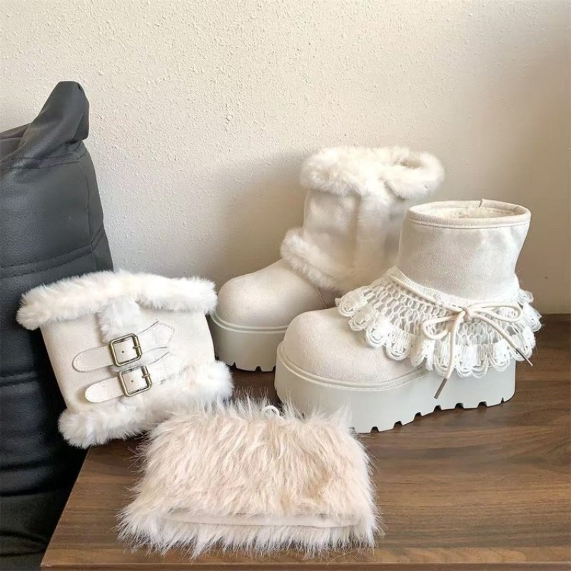 Botas de neve femininas com de - Embroidery Garments avaliação e preço