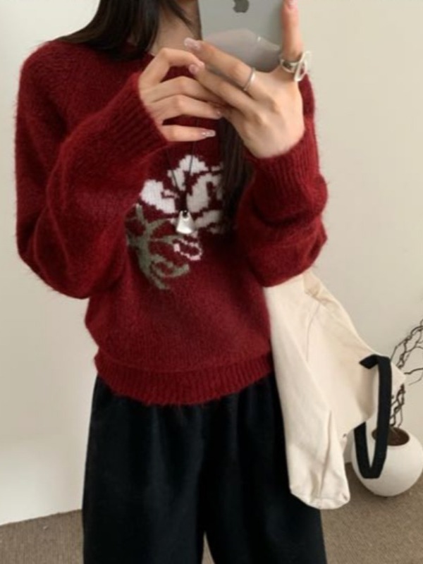 Suéter Feminino de Tricô com B - Embroidery Rose avaliação e preço