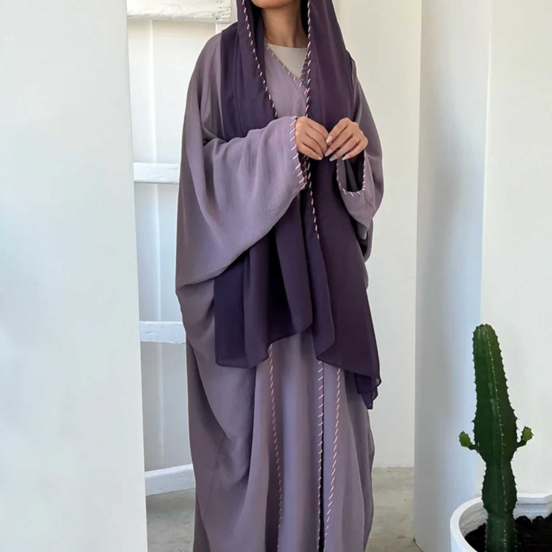 Eid djellaba quimono aberto ab - Embroidery Kebaya avaliação e preço