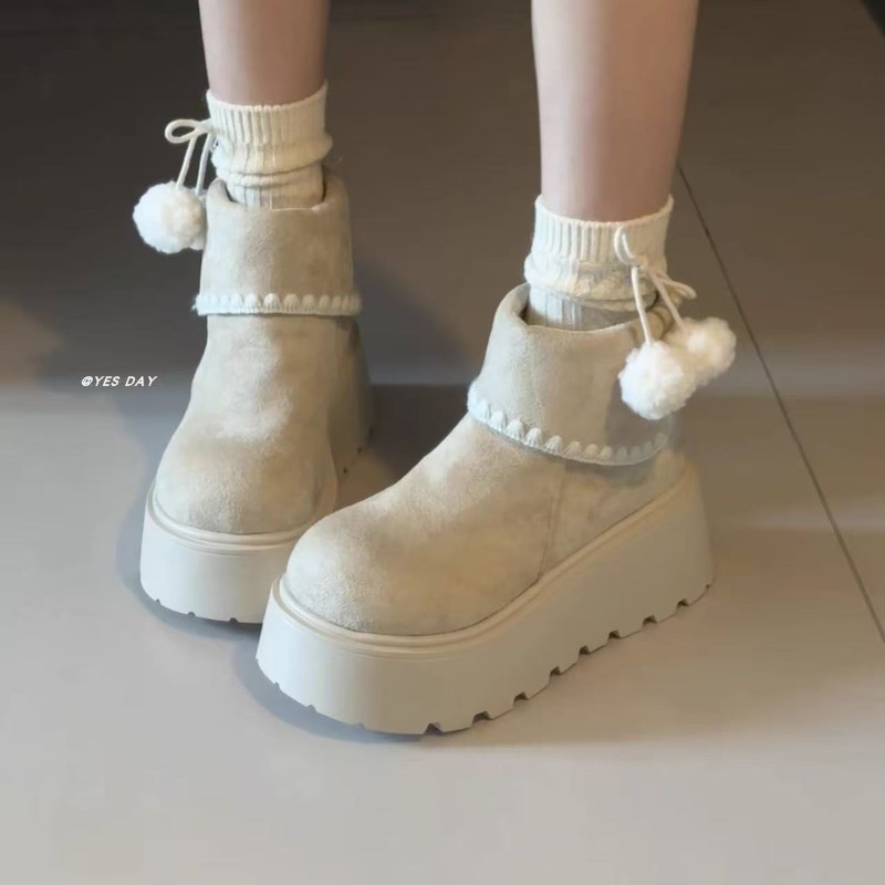 Botas de neve de plataforma pa - Embroidery Garments avaliação e preço
