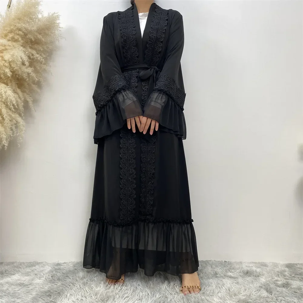 Abaya Aberta com Bordado de Re - Embroidery Kebaya avaliação e preço