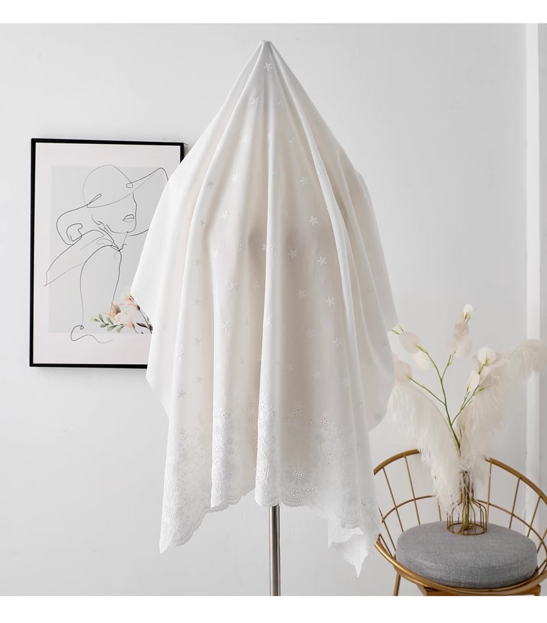 Tecido de algodão com bordado  - Embroidery Cotton Shirt avaliação e preço