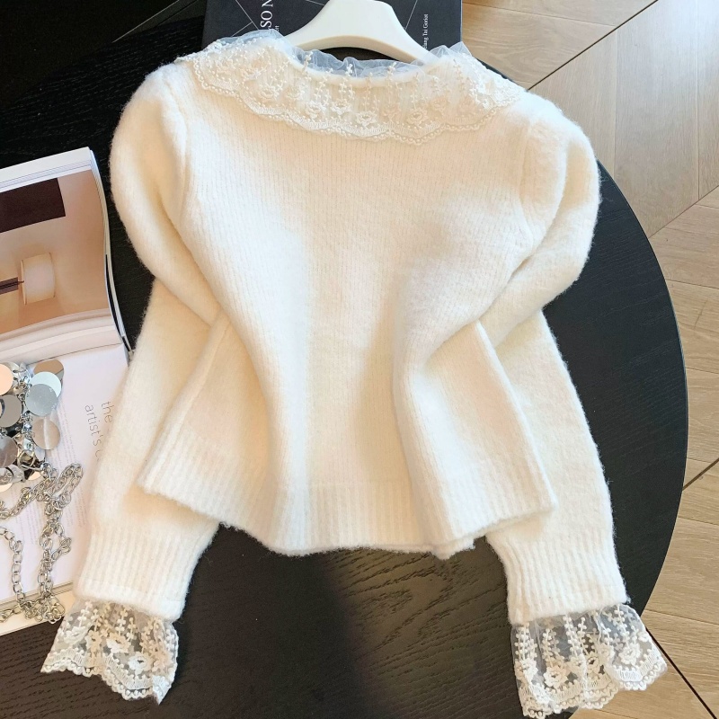 Cardigã Curto de Malha Roxo e  - Embroidery Online avaliação e preço