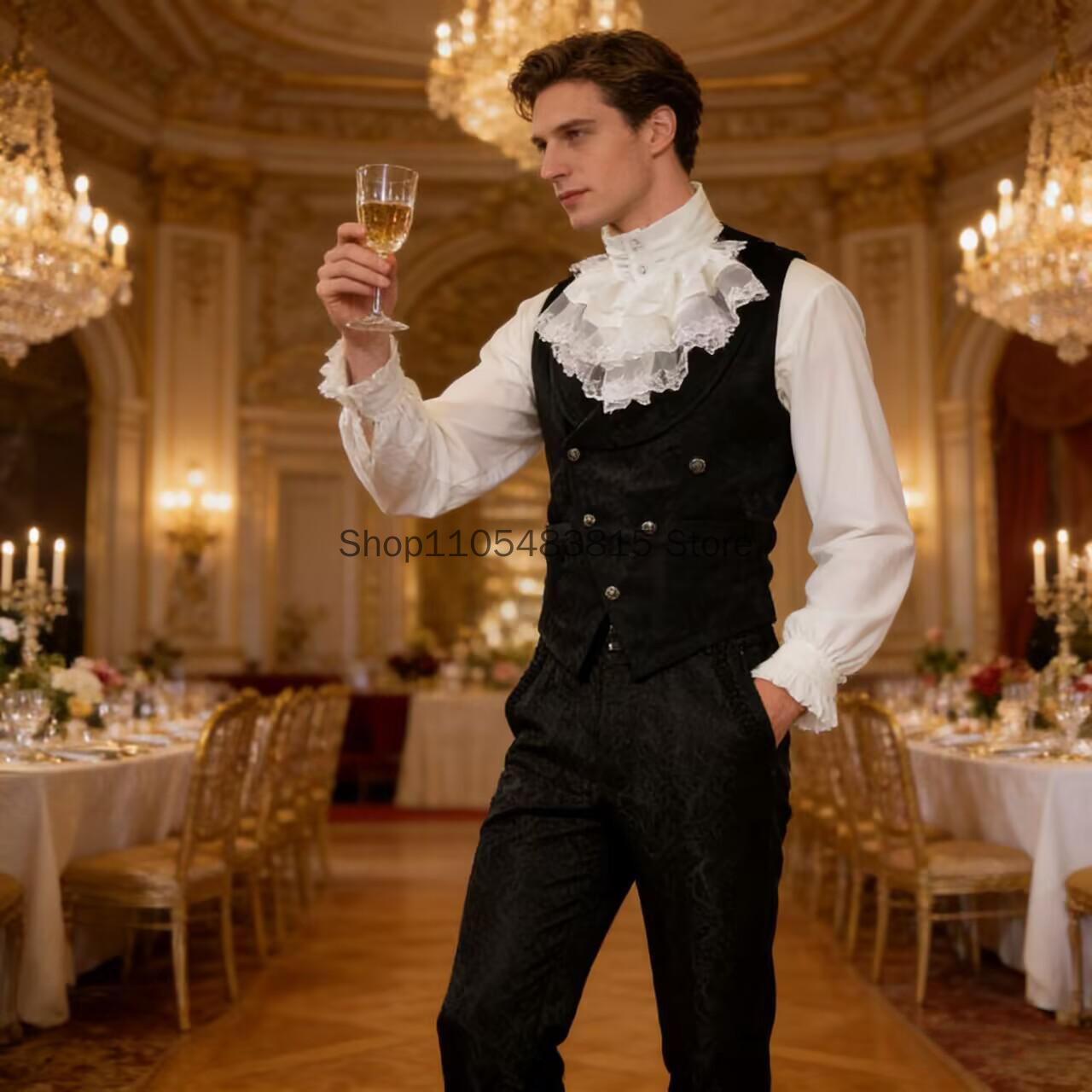 Colete Nobre Masculino Medieva - Embroidery Online avaliação e preço
