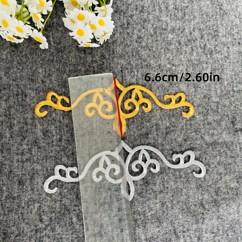 5 peças de apliques de tecido  - Embroidery Meaning avaliação e preço