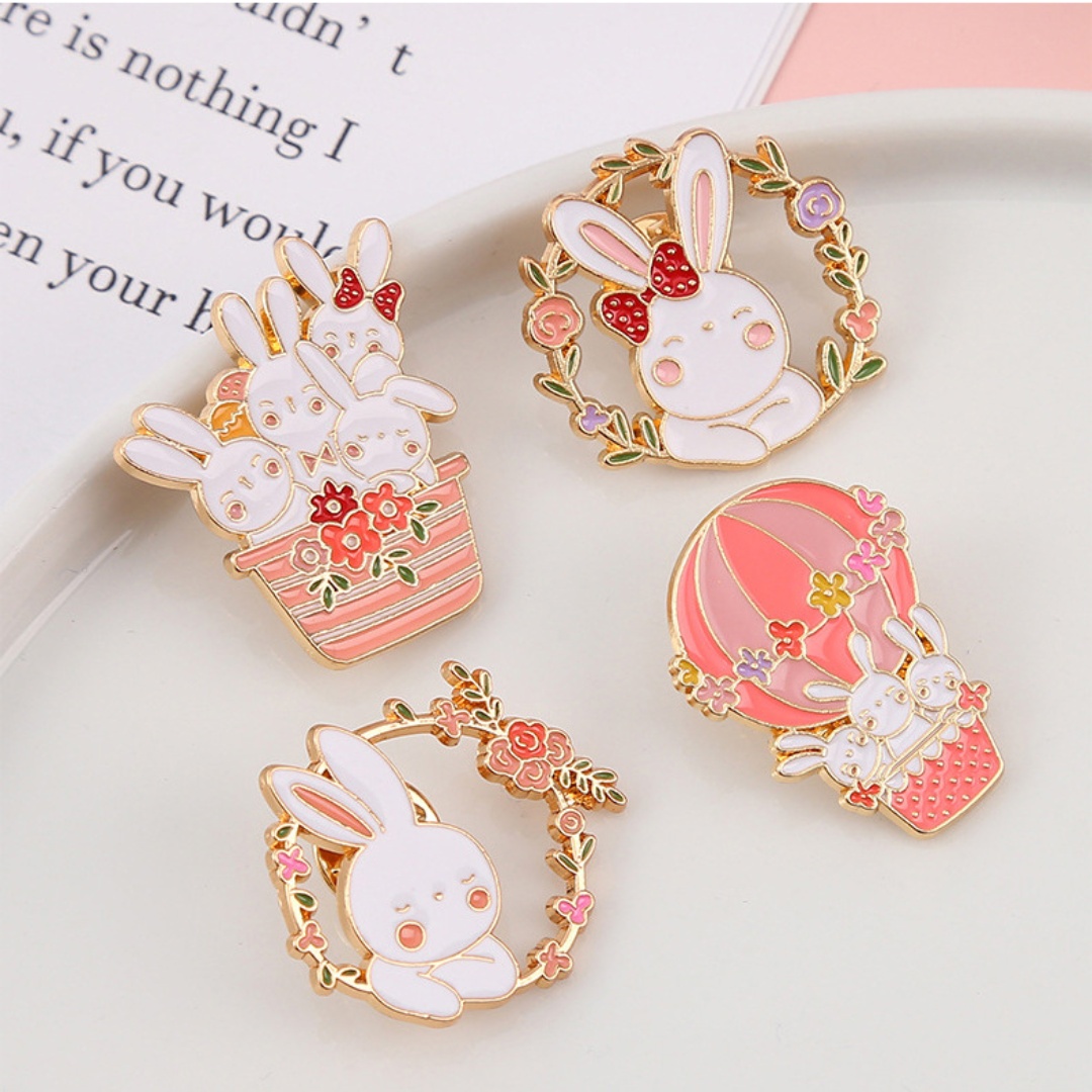 1pc bonito coelho broche de me - Embroidery Bali avaliação e preço
