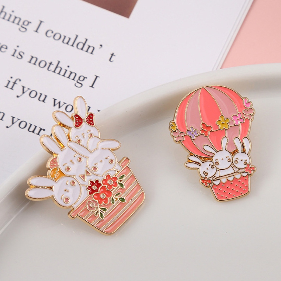 1pc bonito coelho broche de me - Embroidery Bali avaliação e preço