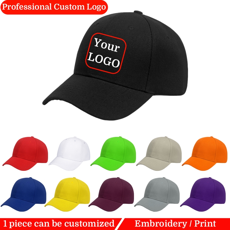 Bonés de beisebol personalizad - Embroidery Design Logo avaliação e preço